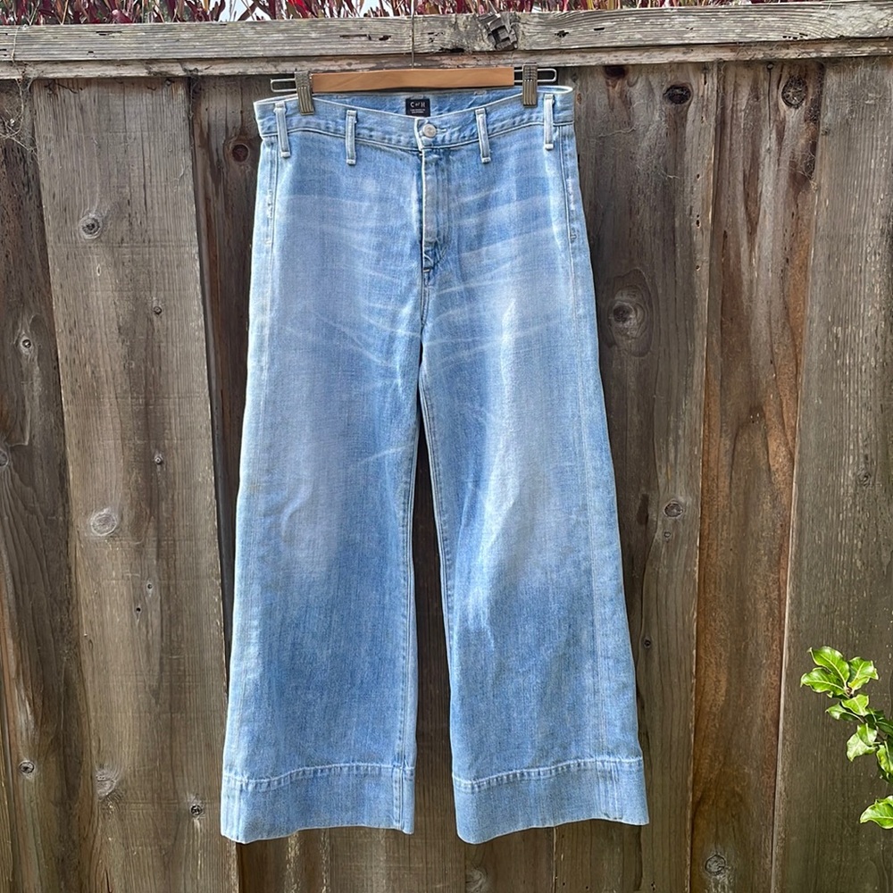 Citizens of Humanity Abigail high rise wide leg jeans in Cascade